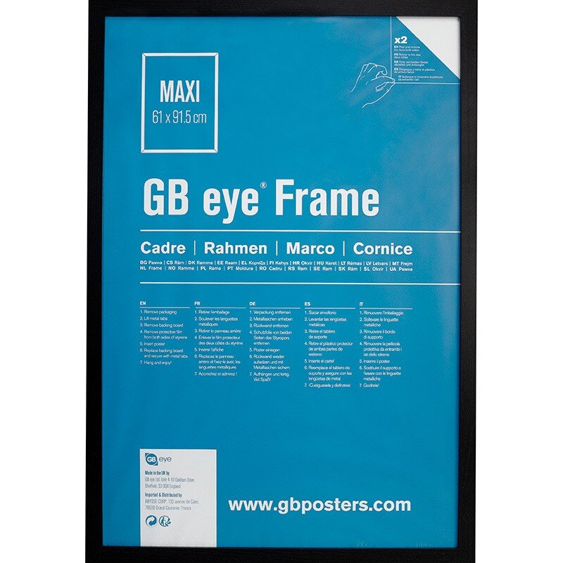 GBEYE - Cadre MDF Noir - Maxi - 61 x 91.5 cm - AbyStyle : photo 1