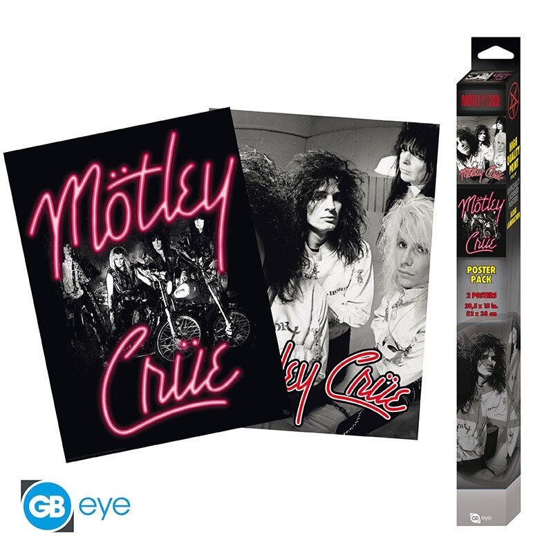 GB eye Set 2 MOTLEY CRUE Posters - 52x38 - Neon Pink and Camisole : photo 1