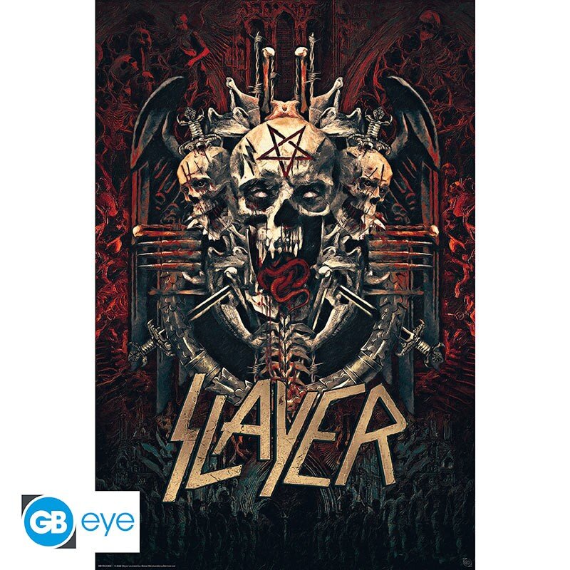 GB eye Poster SLAYER - 91,5x61 - Skullagramm : photo 1