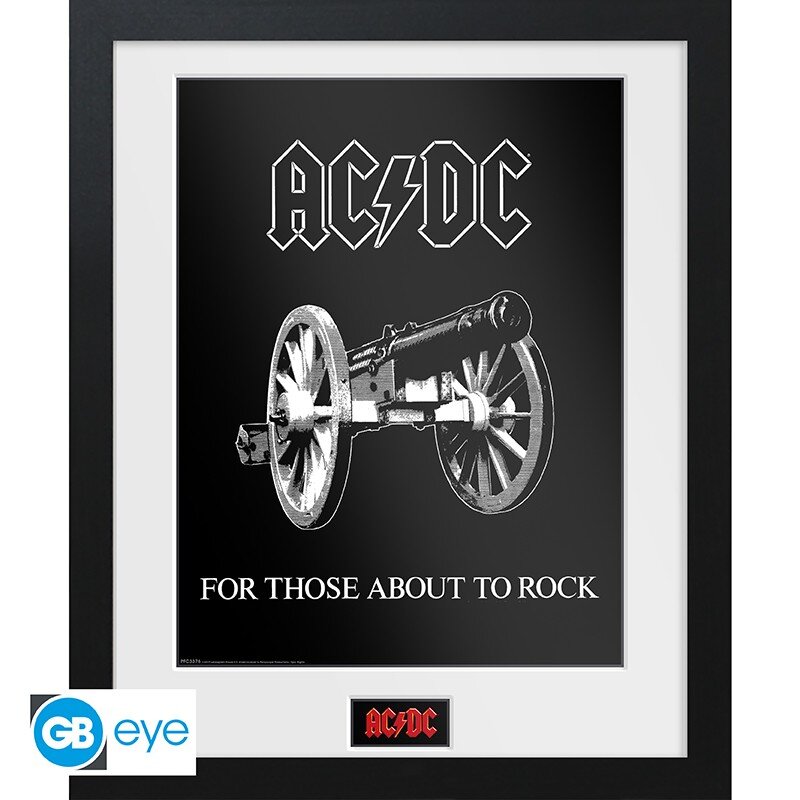 GB eye Framed AC/DC Print - 