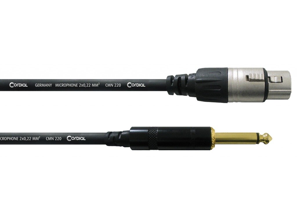 Cordial CCM 10 FP microphone cable XLRf - Jack, 10m : photo 1
