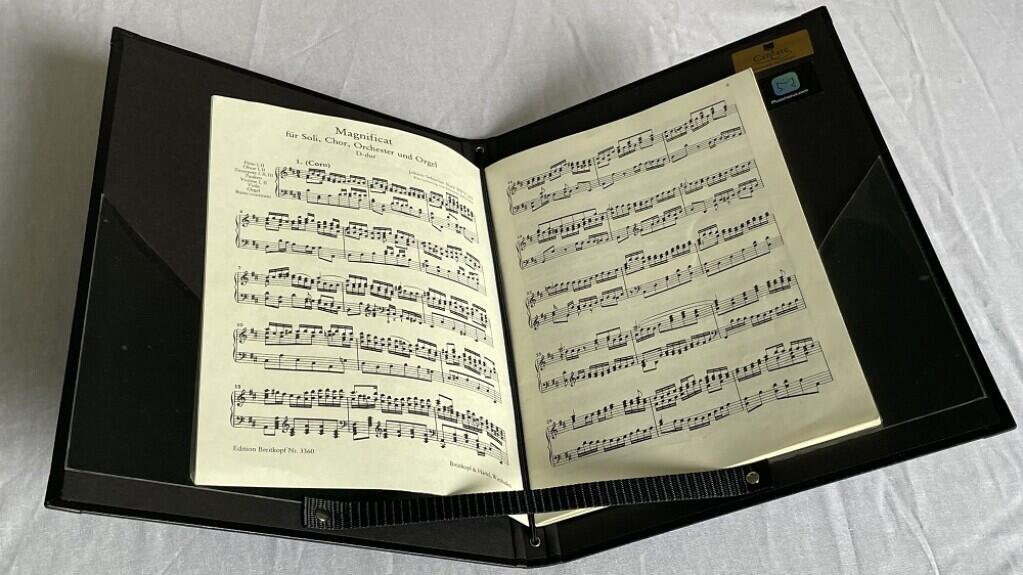 Musichorus Sheet Music Holder - Cantata - Prestige Model Black 32.5x24 cm : photo 1