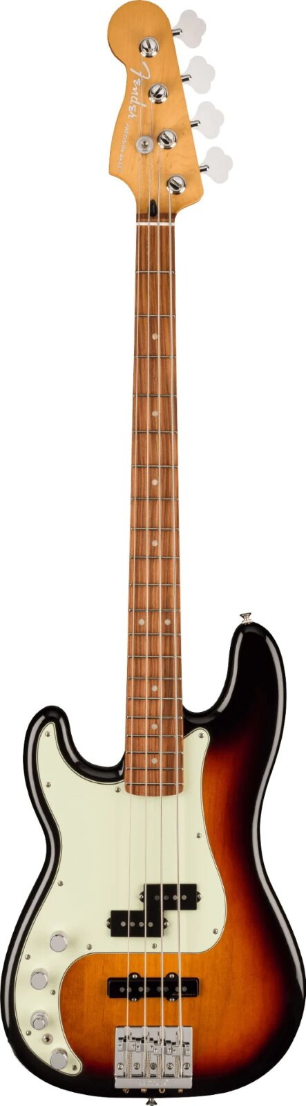 Fender Player Plus Precision Bass, Left-Hand, Pau Ferro Fingerboard, 3-Color Sunburst : photo 1