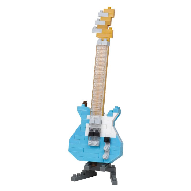Marbel Ltd Nanoblock Electric Guitar Blue Toy 150 piece building set : photo 1