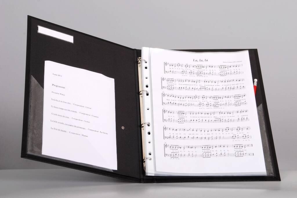 Musichorus Porte-Partitions - Modèle - Prélude Noir 32,5x24 cm - Boullard  Musique