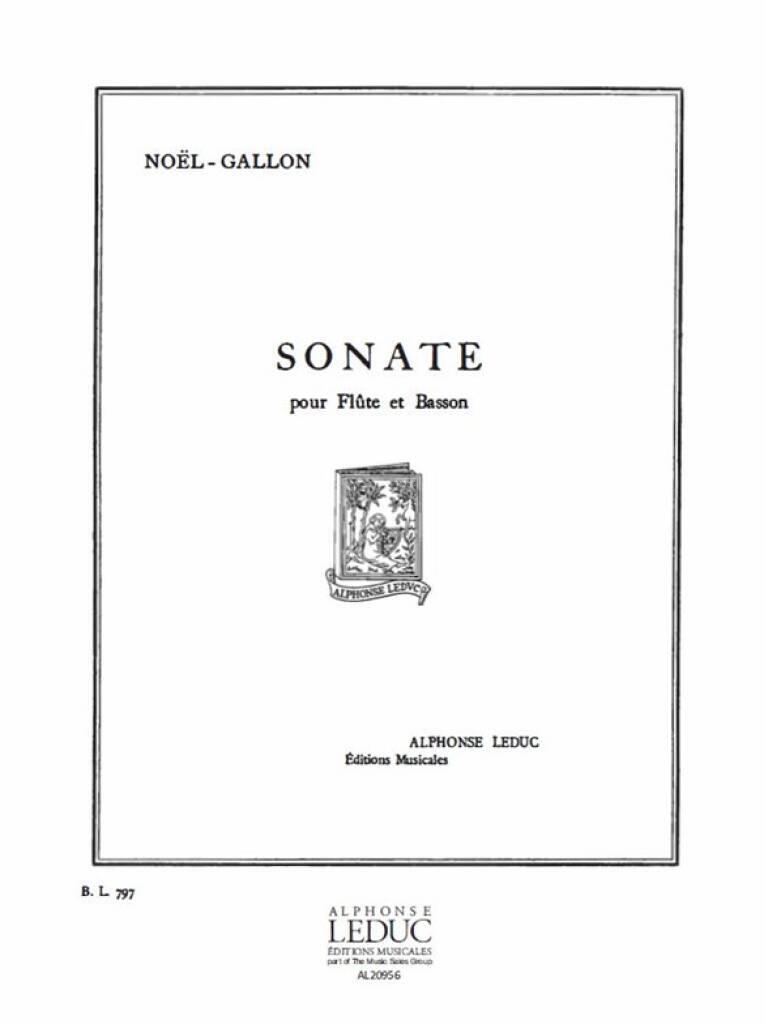 Noel-Gallon : Sonate pour flûte et basson : photo 1
