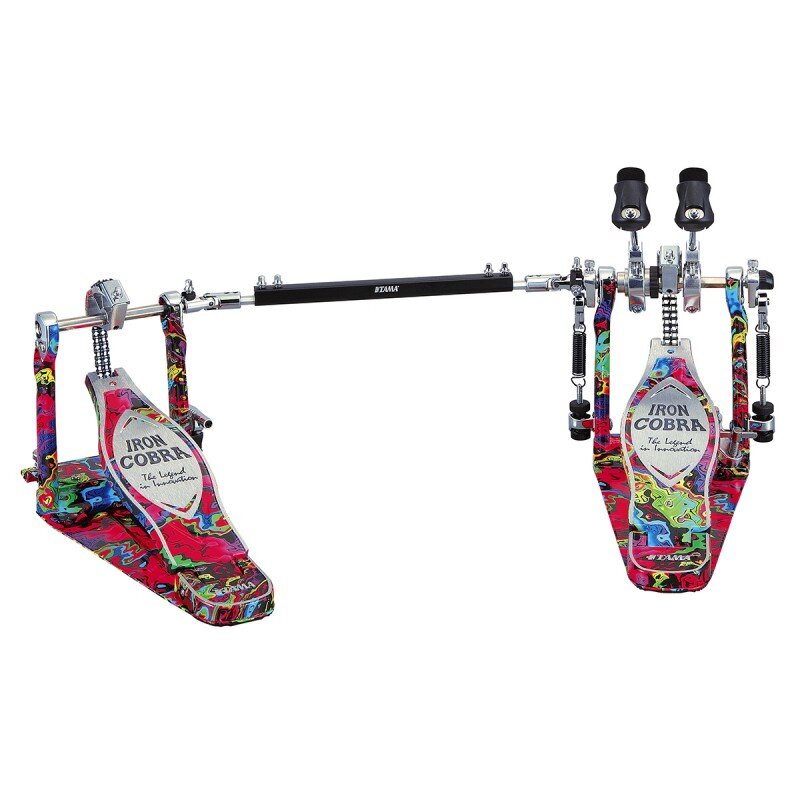Tama Limited Edition 50. Kontrabass-Pedal - Iron Cobra 900 Power Glide - Marble Psychedelic Rainbow (HP900PWMPR) : photo 1