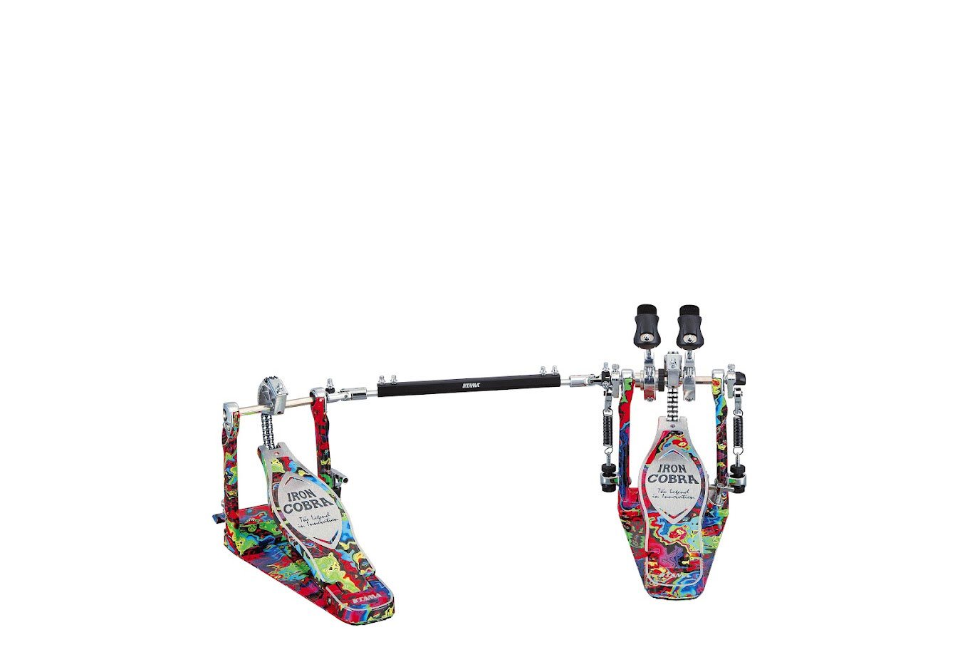 Tama Limited Edition 50th  Double Pédale de Grosse Caisse - Iron Cobra 900 Rolling Glide - Marble Psychedelic Rainbow (HP900RWMPR) : photo 1