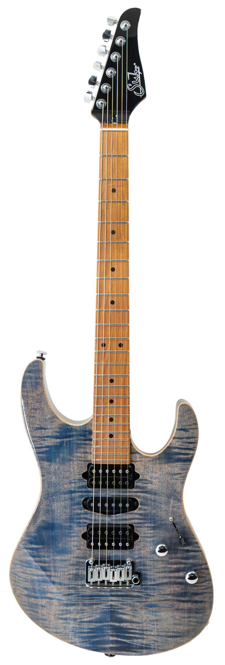 Suhr Guitars Modern Plus Roasted Maple Trans Blue Denim Slate