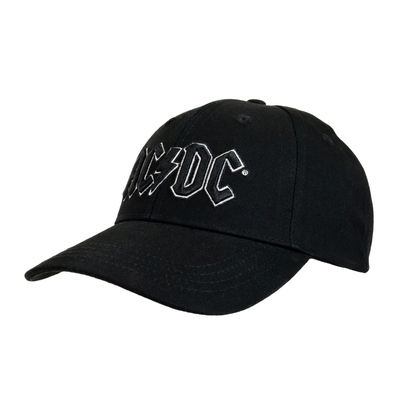 AC/DC Unisex Baseball Cap: Black Logo (Schwarz)