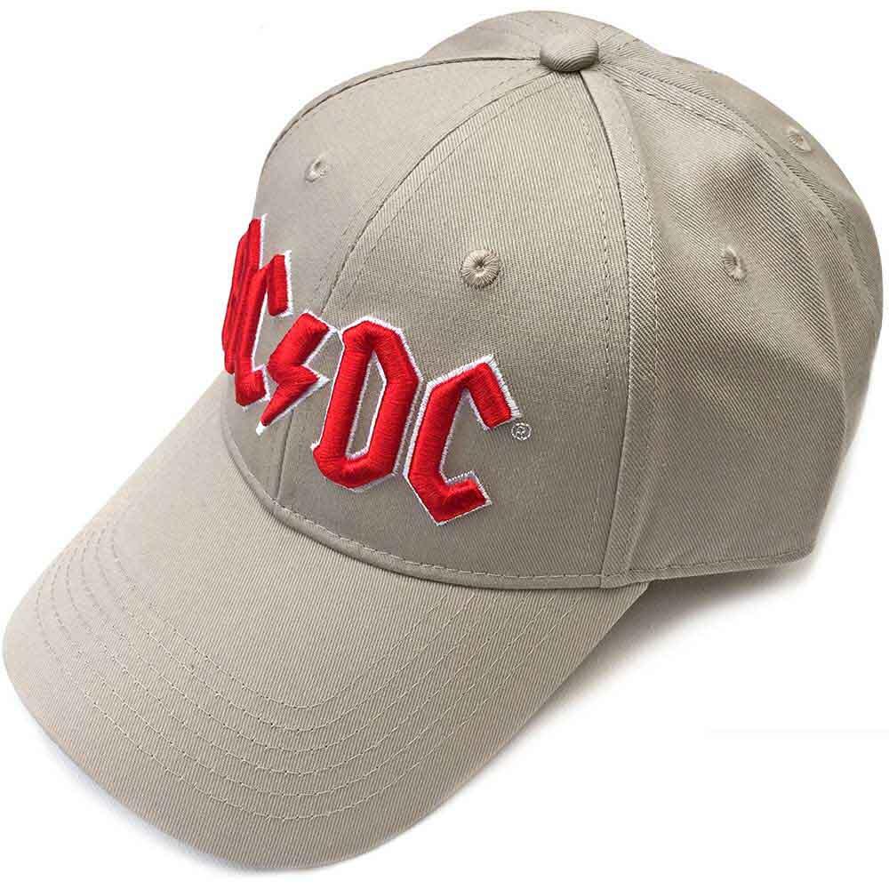 Rockoff AC / DC Unisex Baseball Cap - Red Logo (Sand) : photo 1