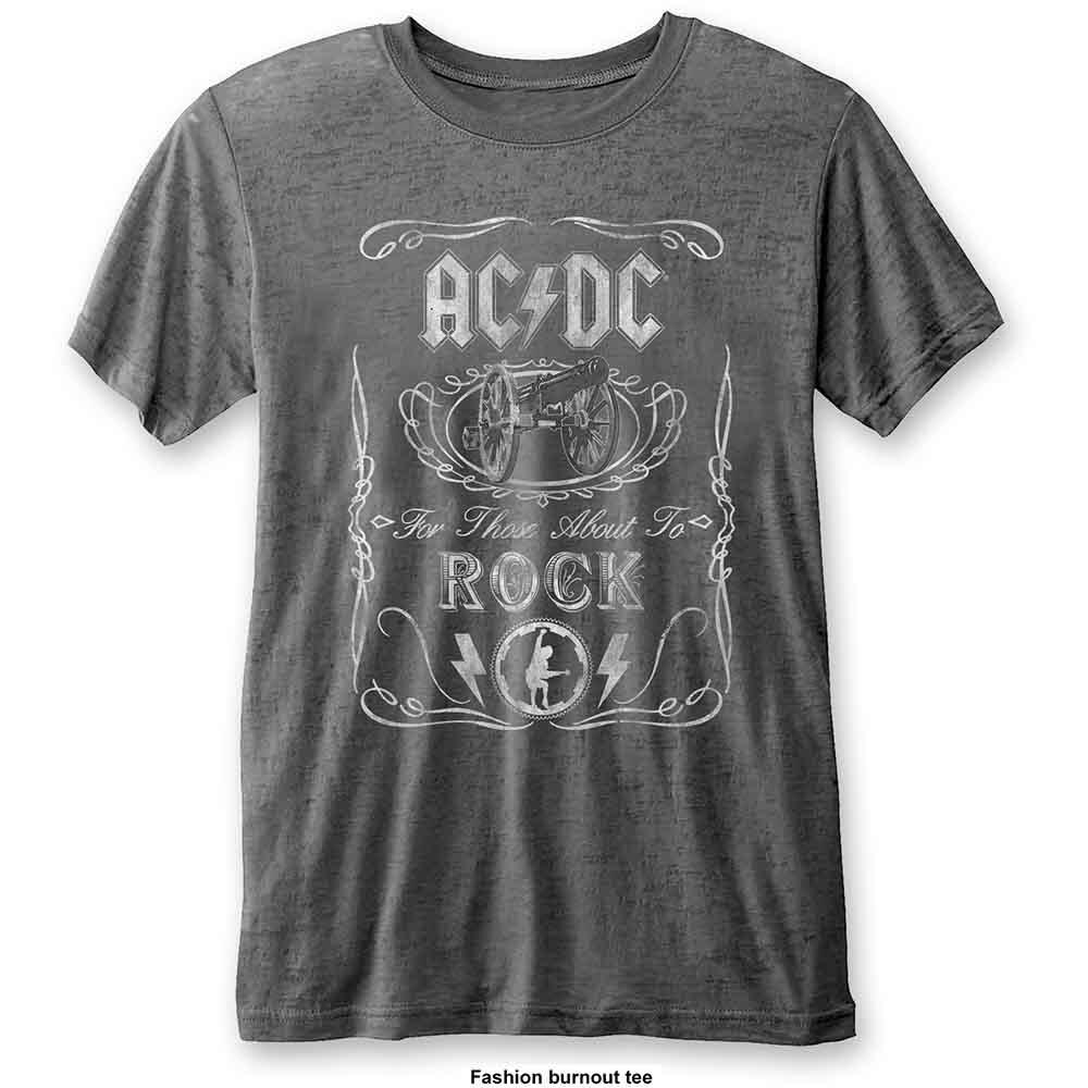 Rockoff AC/DC Unisex T-Shirt: Black Ice (Burnout) - Größe L : photo 1