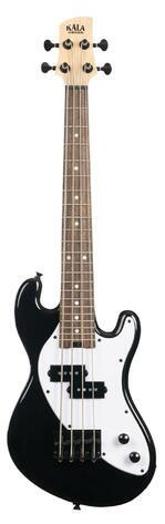 Kala U-Bass Solid Body 4-String, Jet Black, Fretted, with Bag : photo 1