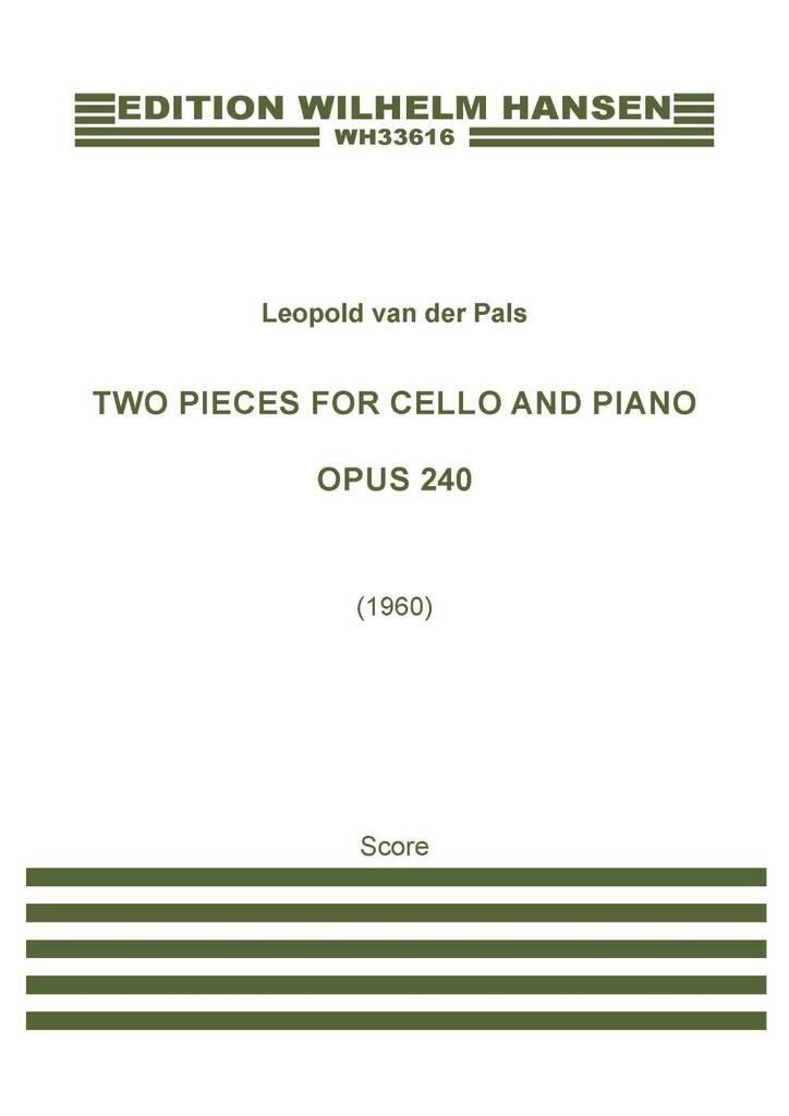 Two pieces for cello and piano Op. 240 (1960) : photo 1