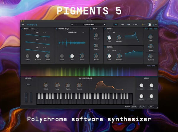 Arturia Pigments 5 Polychrome Software-Synthesizer (Download-Version) : photo 1