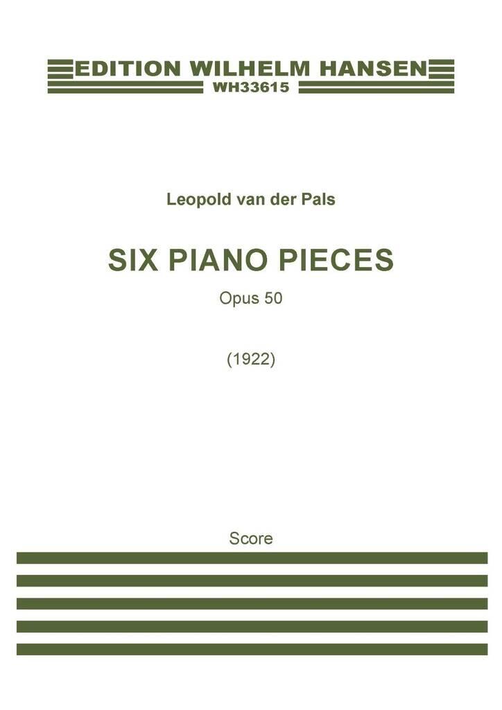 Six Piano Pieces Op. 50 (1922) : photo 1