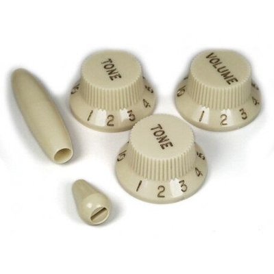 BMB PARCHMENT (OLD WHITE) SET FOR STRAT(1V 2T SWITCH TIP)