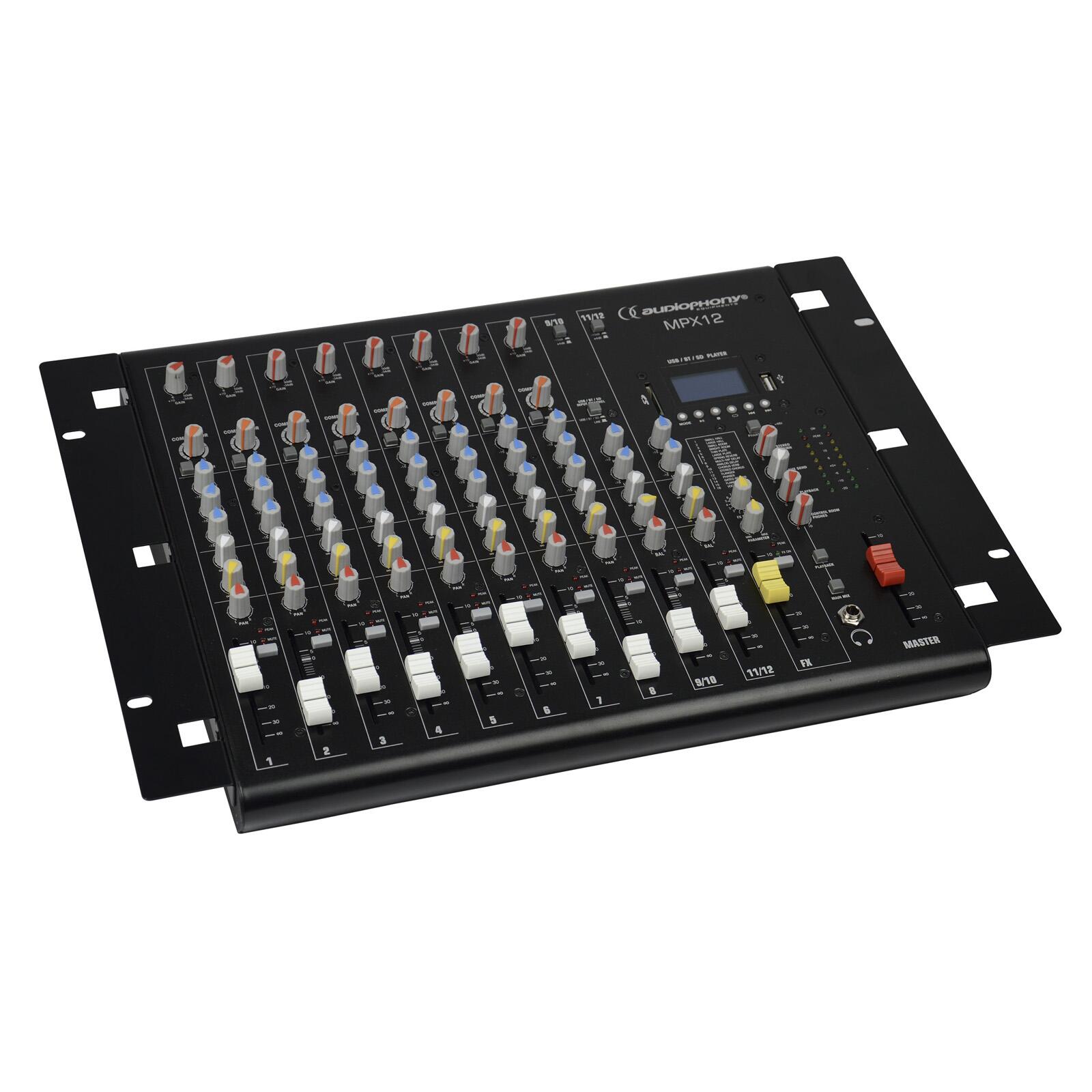 Audiophony MPX12-RACK - Equerres de rackage pour mixage MPX12 (la paire) : photo 1