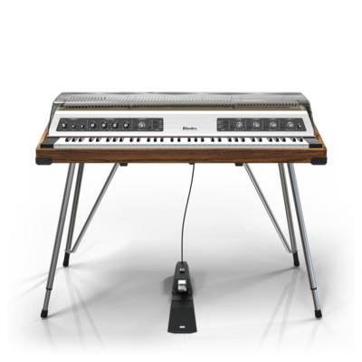 Rhodes MK8 Smoked with FX Panel and walnut frame