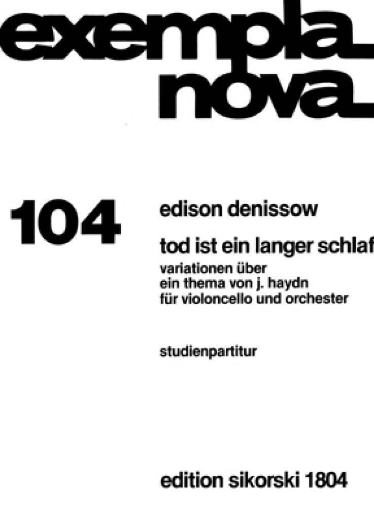 Edition Tod ist ein langer Schlaf - Variationen über ein Thema von Haydn für Violoncello und Orchester : photo 1