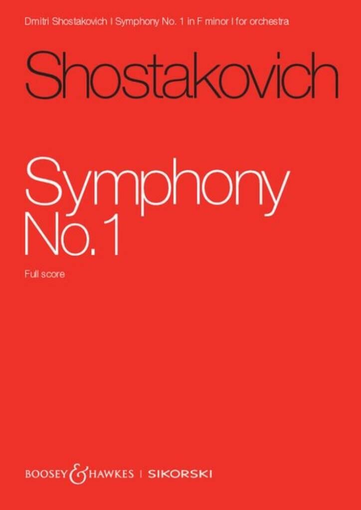 Edition Sinfonie Nr. 1 Symphony No. 1 in F minor (full score) : photo 1