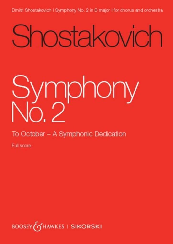 Edition Sinfonie Nr. 2 op. 14 An den OkoberSymphony No. 2 op. 14 in B major(full score) - To October A Symphonic Dedication : photo 1