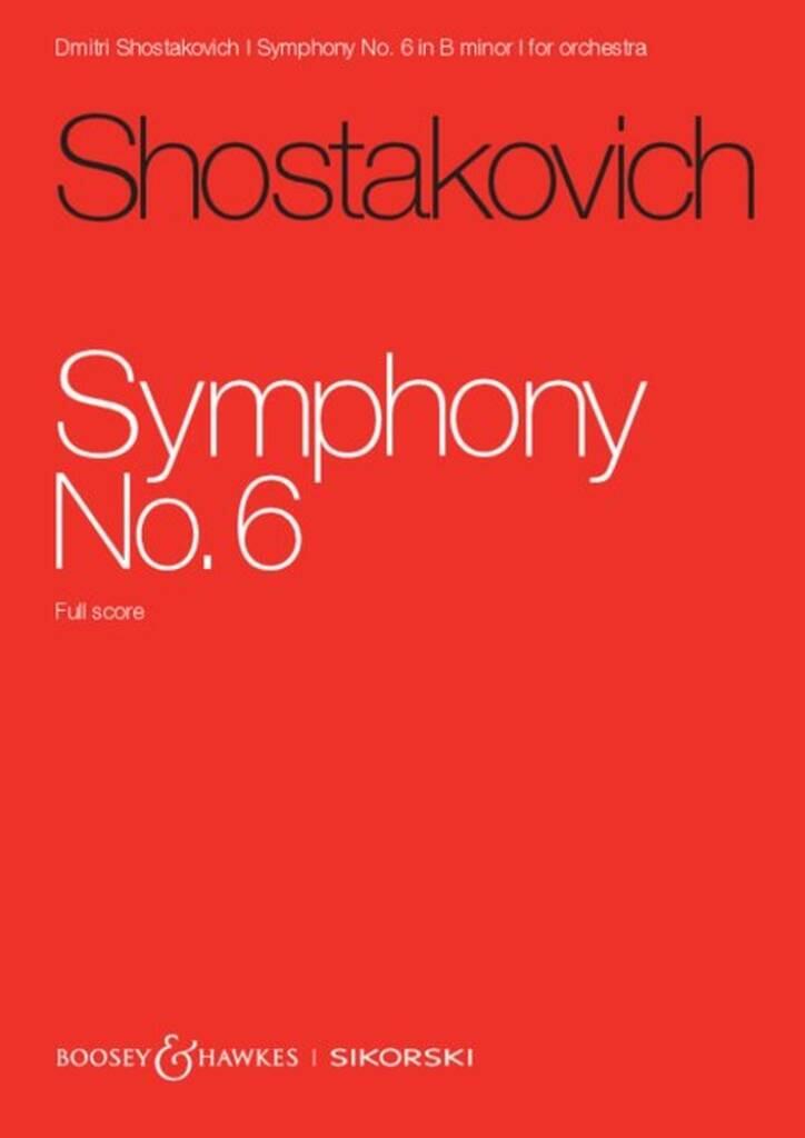 Edition Sinfonie Nr. 6 Opus 54 Symphony No. 6 in B minor (full score) : photo 1