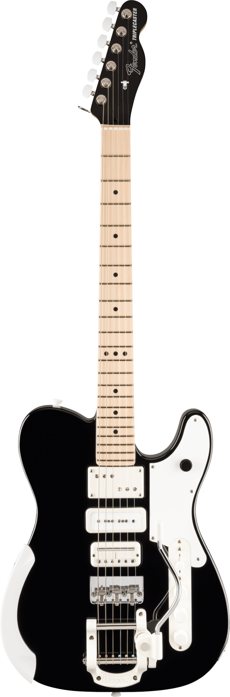 Fender Jack White Triplecaster, Maple Fingerboard, Black