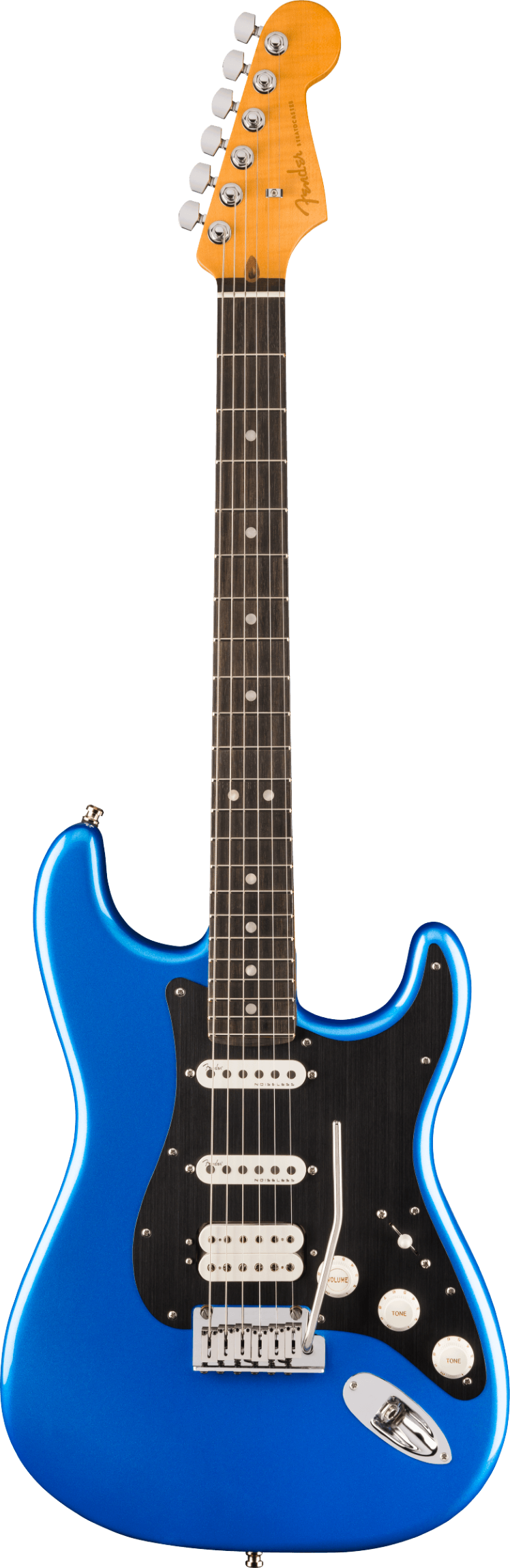 Fender American Ultra II Stratocaster HSS, Ebony Fingerboard, Noble Blue