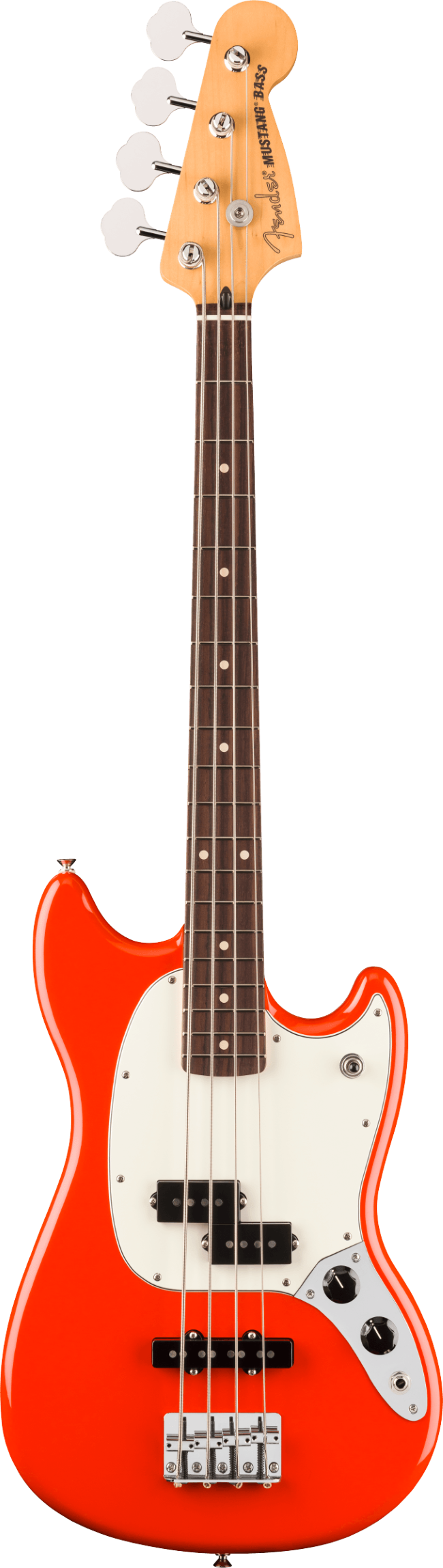 Fender Player II Mustang Bass PJ, Rosewood Fingerboard, Coral Red : photo 1