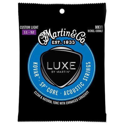 Martin & Co Luxe by Martin Kovar Set, Superior Performance .011-.052 Nickel-Cobalt, Custom Light
