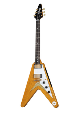 Gibson Custom Shop 1958 Korina Flying V Reissue (White Pickguard) , Natural