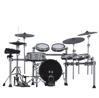 Roland TD716 KIT FLAGSHIP V-DRUMS WITH V71 SOUND MODULE, CHROME RACK-SYLE DRUM STAND
