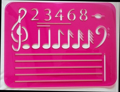Le Tout Petit Conservatoire Graphomusic 29.5x22.5cm plexiglass slate