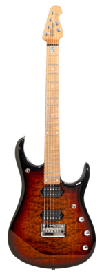 Ernie Ball Music Man JP15, Tiger Eye Quilt Top