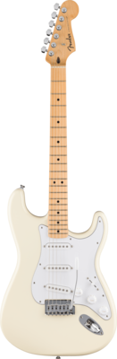 Fender Standard Stratocaster, Maple Fingerboard, White Pickguard, Olympic White