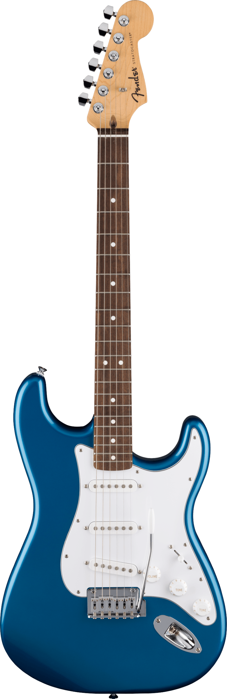Fender Standard Stratocaster, Laurel Fingerboard, White Pickguard, Aqua Marine Metallic