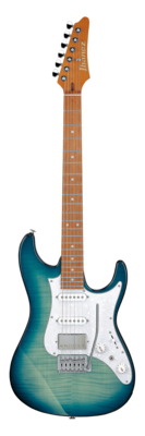 Ibanez AZ22S1F Standard, Transparent Turquoise Burst