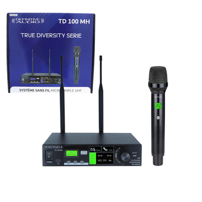 Definitive Audio TD 100 MH Single UHF Handheld Microphone - True Diversity Series