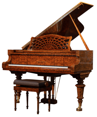 Bechstein A189 Burr Walnut, 189cm Used