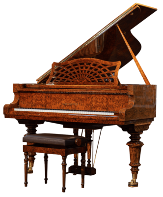 Bechstein A189 Burr Walnut, 189cm Used