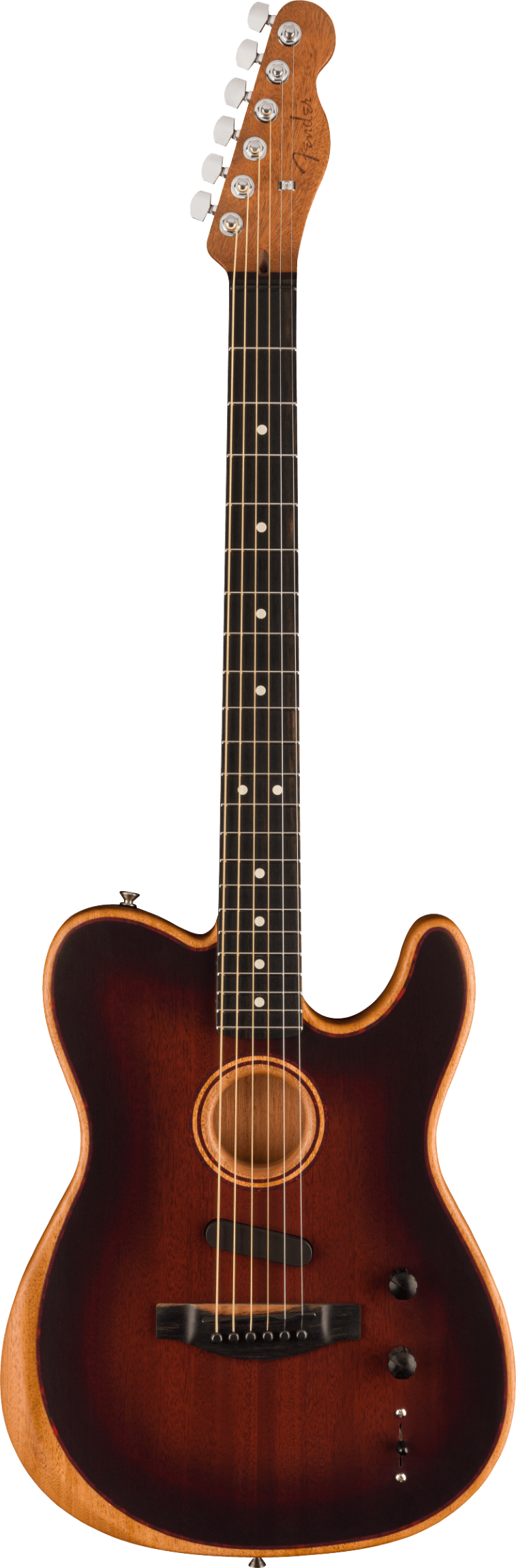 Fender American Acoustasonic Telecaster All-Mahogany, Ebony Fingerboard, Bourbon Burst
