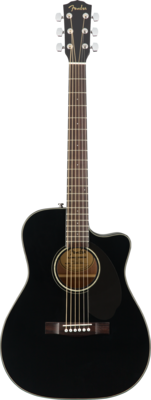 Fender CC-60SCE Concert, Walnut Fingerboard, Black