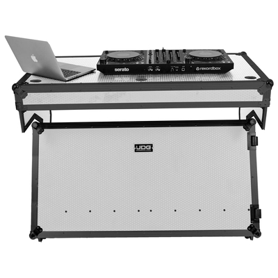 UDG Ultimate Flight Case Portable Z-Style DJ Table Plus White