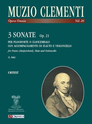 3 Sonate Op. 21 for piano (harpsichord), flute and violoncello