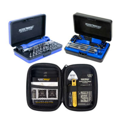 Music Nomad KEEP IT SIMPLE, SETUP (KISS) Starter Kit 26 Pc. Guitar Tech Tol Set 11Pc. Truss Rod Wrench MUSIC NOMAD