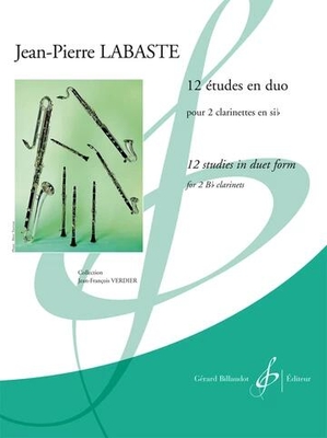 Gérard 12 Etudes En Duo pour deux clarinettes en Sib