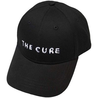 The Cure Unisex Baseball Cap: Text Logo (Black)