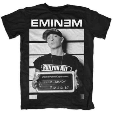 T-shirt Eminem Unisex T-Shirt: Arrest (Black) Taille M