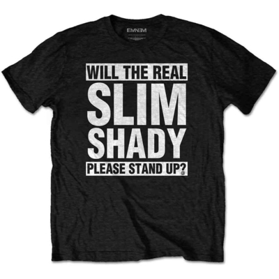 T-shirt Eminem Unisex T-Shirt: The Real Slim Shady (Black) Taille XL